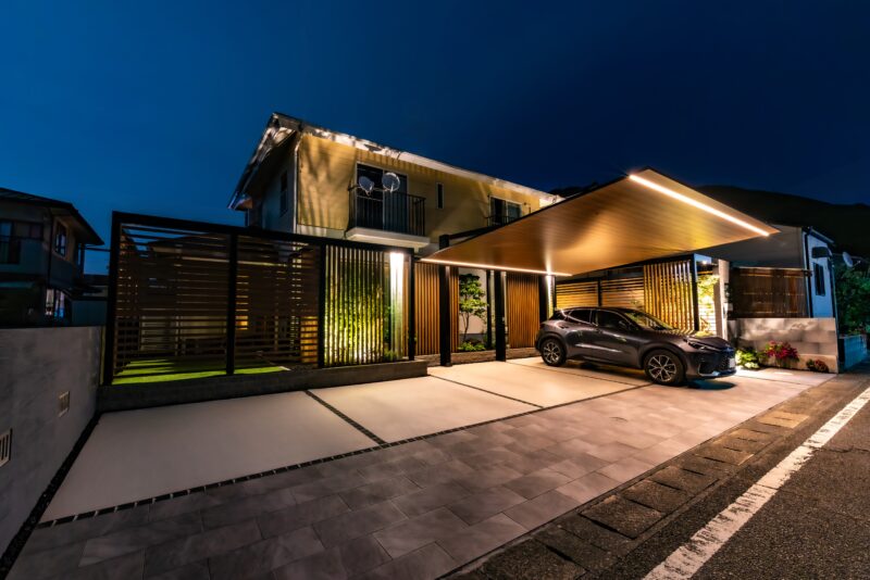 駐車スペースを広く使えるホテルライクな空間へと大変身