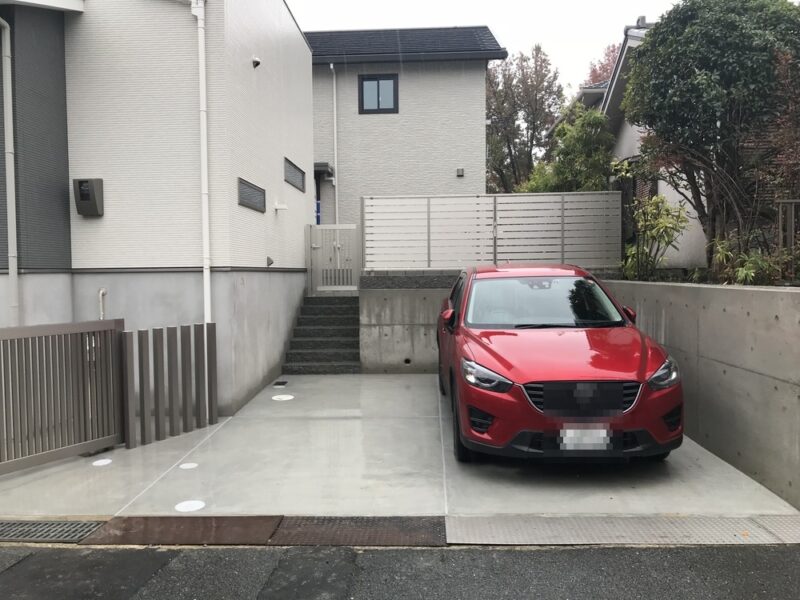 2台分の駐車スペースです。