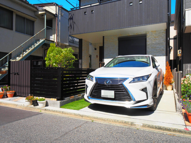 駐車場をお庭にリフォーム　愛知県名古屋市