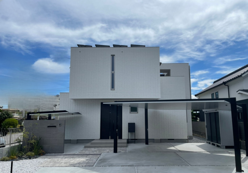 一体感のあるシンプルモダンエクステリア