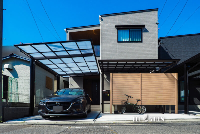 Before写真と比べるとかなり機能性が充実した外構になったことがわかります！