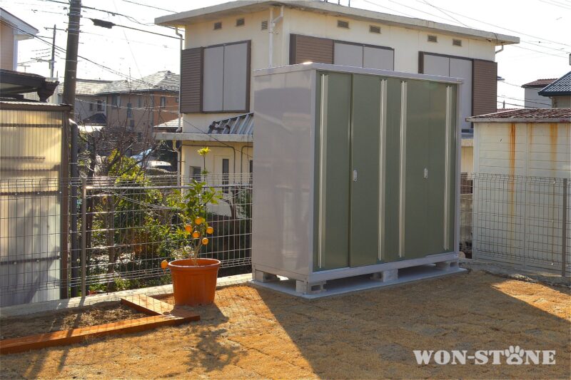 菜園スペースは、ご主人が野菜を育てるそうです。